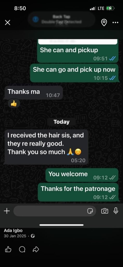 Customer review screenshot — The Cagzin Experience